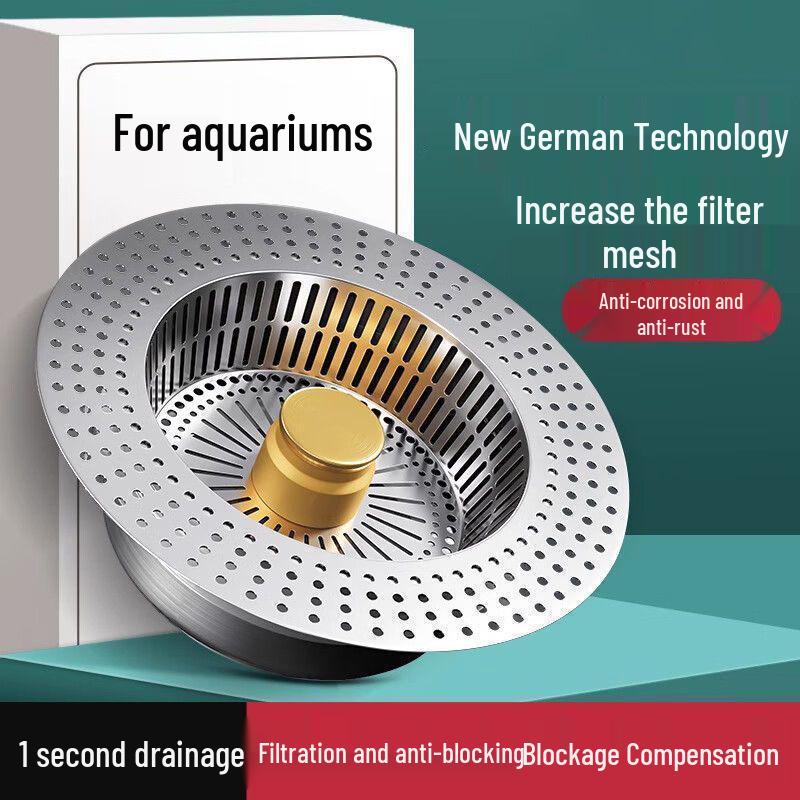 Universal ABS Pop-Up Floor Drain and Kitchen Sink Filter Screen