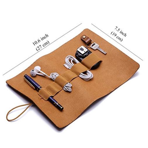 Amazon's Best-selling Multifunctional Outdoor Storage Bag, Key Data Cable Storage Bag, Power Bag, PU Pen Holder Storage