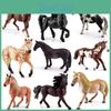Simulated Steed Horse Pvc Model Toy For Children Educational And Decorative Use