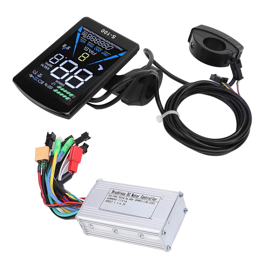 Electric Bike Modification Kit Sine Wave 3 Mode 17A Controller Color LCD Display for Mountain Bike