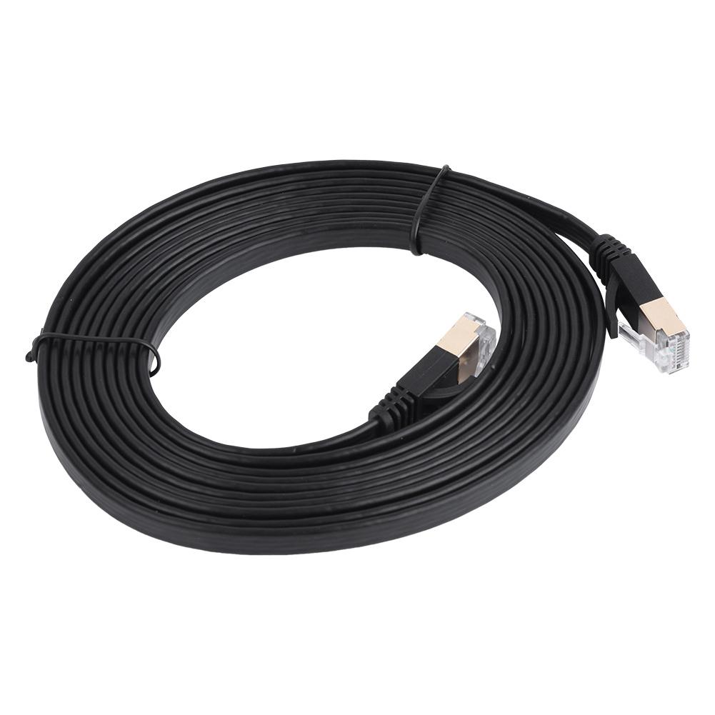

CAT7 RJ45 600 МГц Патч-екранований мережевий кабель локальної мережі Плоский шнур Ethernet 3 м