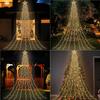 8 Modi LED Lichterkette 350 LEDs 9 Drähte * 36 LEDs IP44 Wasserfall Deko Weihnachtsbaum Beleuchtung Innen Außen