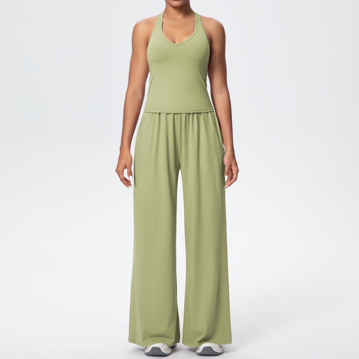 Европейско-американская одежда для йоги: Красивый спортивный комплект с быстросохнущей и дышащей тканью для бега на улице и фитнеса. Small