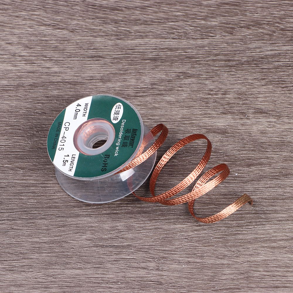 

Professional Tool Welding Soldering Wick Copper Solde Wire Tin Solder Removal Desoldering Braid Tape 1.5mm x 1.5M