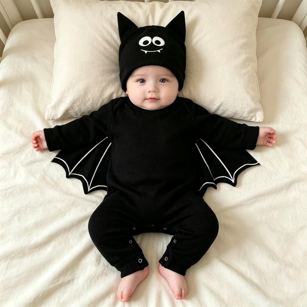 Dětský Kojenecký Chlapecký Dívčí Halloweenský Kostým Kostra Bodysuit Kombinéza Obleček