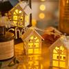 LED String Lights with Wooden Houses for a Girlish Room Decor