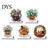 Festive Door Hangers Halloween Acrylic Pumpkin Hanging Decoration, Cartoon Ghost Ornament with Decorative Pendant Bell, Suncatcher Decor for