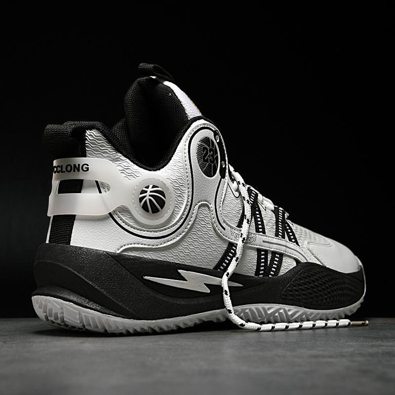 New Soft  High-top Men's Shoes 2025 Non-slip Spring and Summer Breathable Basketball Sports Shoes Soft Sole Actual Combat