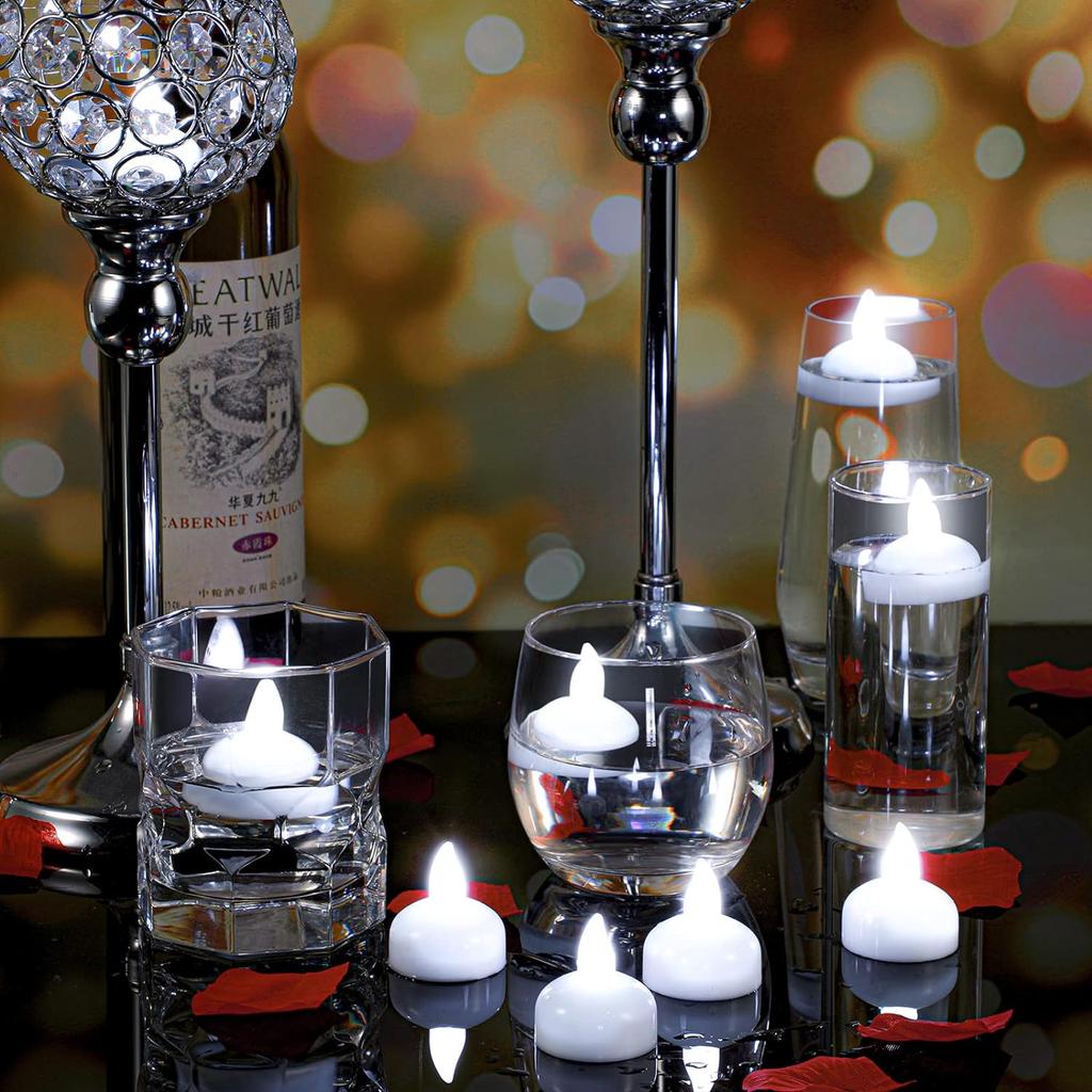 12Pcs LED Flameless Waterproof Candle Lights  Tea Candles Battery Powered for Home Wedding Birthday Party Decoration