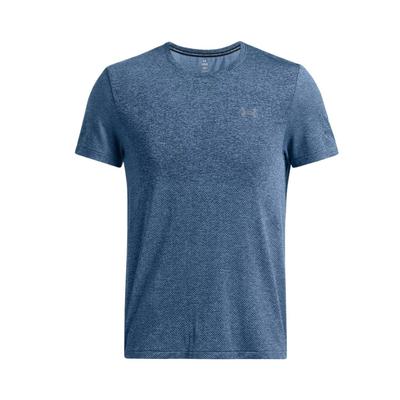 Seamless Color Block Logo Comfortable Nautical Short Sleeve T-Shirt Men T-Shirts Blue 1375692-465