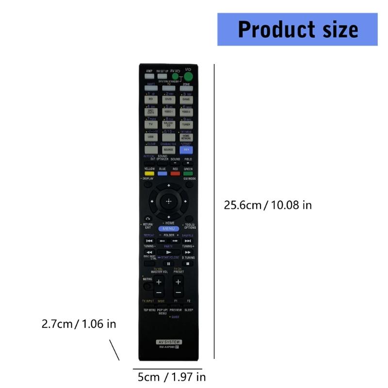 Replacement Remote Control For RM-AAP078 AAP080 AAP061 Home Theater Receivers Wide Compatibility