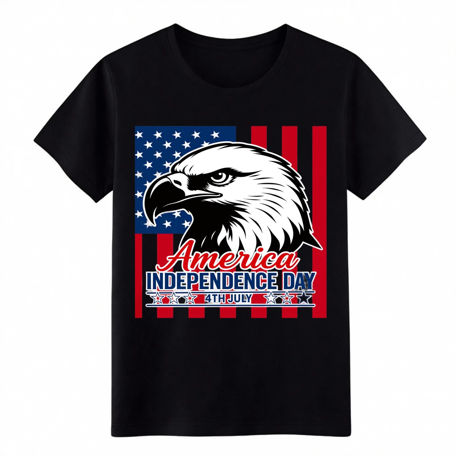 Patriotic 4th of July Bald Eagle Tee | Independence Day Graphic Unisex Shirt XL