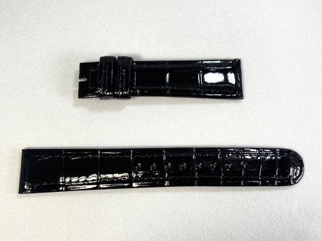 DD34AW SEIKO Grand Seiko 18mm Leather for Strap, Crocodile, Black, SBGX017/ 9F61-0A40