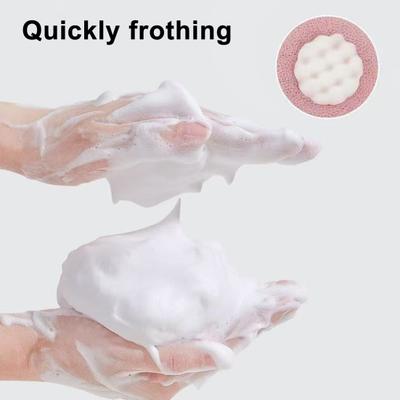 2 יחידות מברשת אמבטיה חמנייה עם כוס יניקה ספוג מקלחת לפילינג עמוק מבנה חלת דבש תלת ממדי מקרצף מקלחת