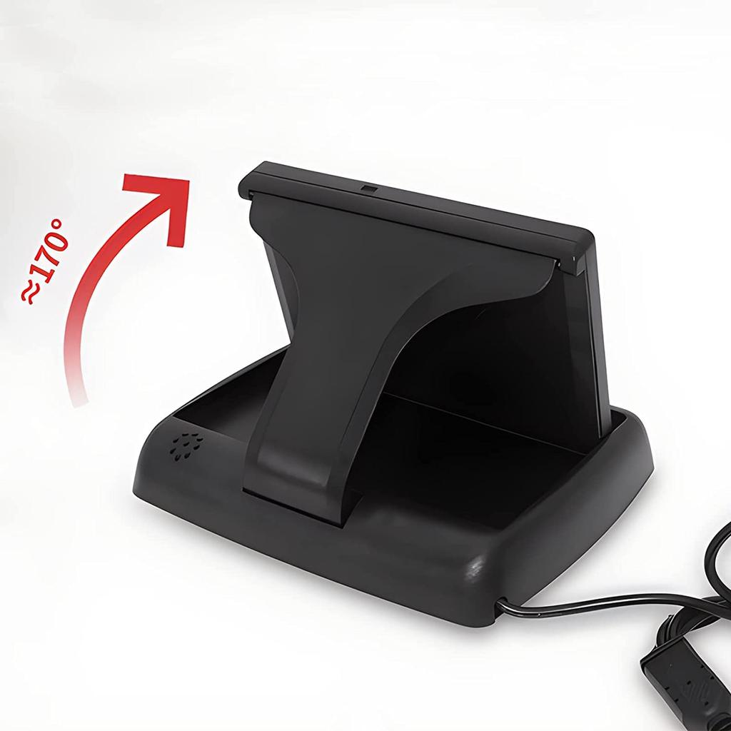 OBEST 4,3-Zoll Doppelmonitor, 4 Systeme, Videoeingang, Automatische Umschaltung, 2 Bildschirme, Aufbaumonitor, Sub-Monitor, Rückfahrkamera, Benutzerdefiniert, /24V