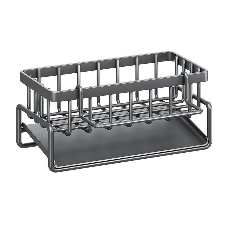 Multifunctional Wall-Mounted Kitchen Drainer Rack – New Style, Multi-Layer Carbon Steel Dishcloth Storage