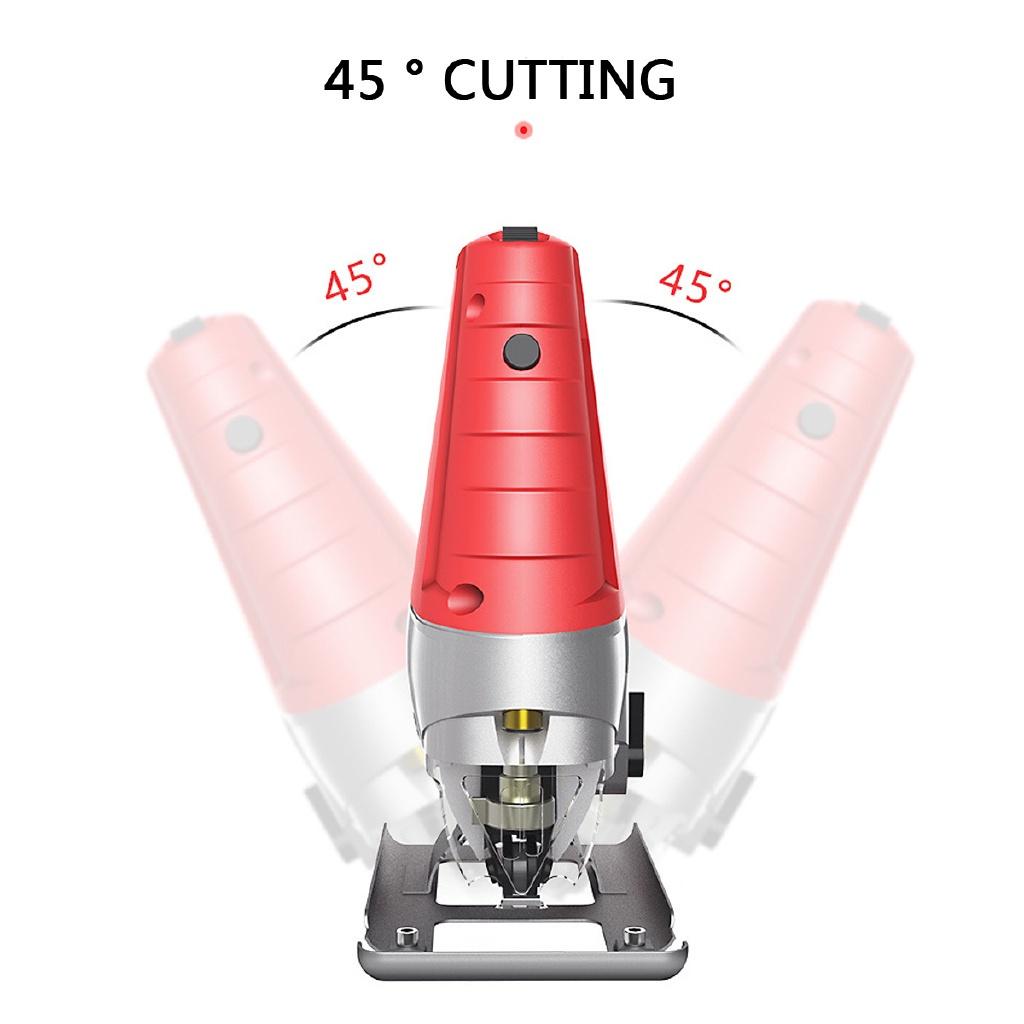 3000rpm 710W + 10 Blades Woodworking Wood Iron Jig Saw Cutter Electric Jigsaw