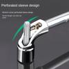 6pcs L-Shaped Perforated Socket Wrench Set for Car Repair - Hexagonal Socket Mechanic's Hand Tools with Iron Alloy Body
