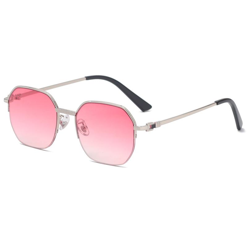 HBK 2022 Luxury Sunglasses Custom Designer Small Rectangle Sun Glasses 2022 Trendy Woman Rimless Sunglasses