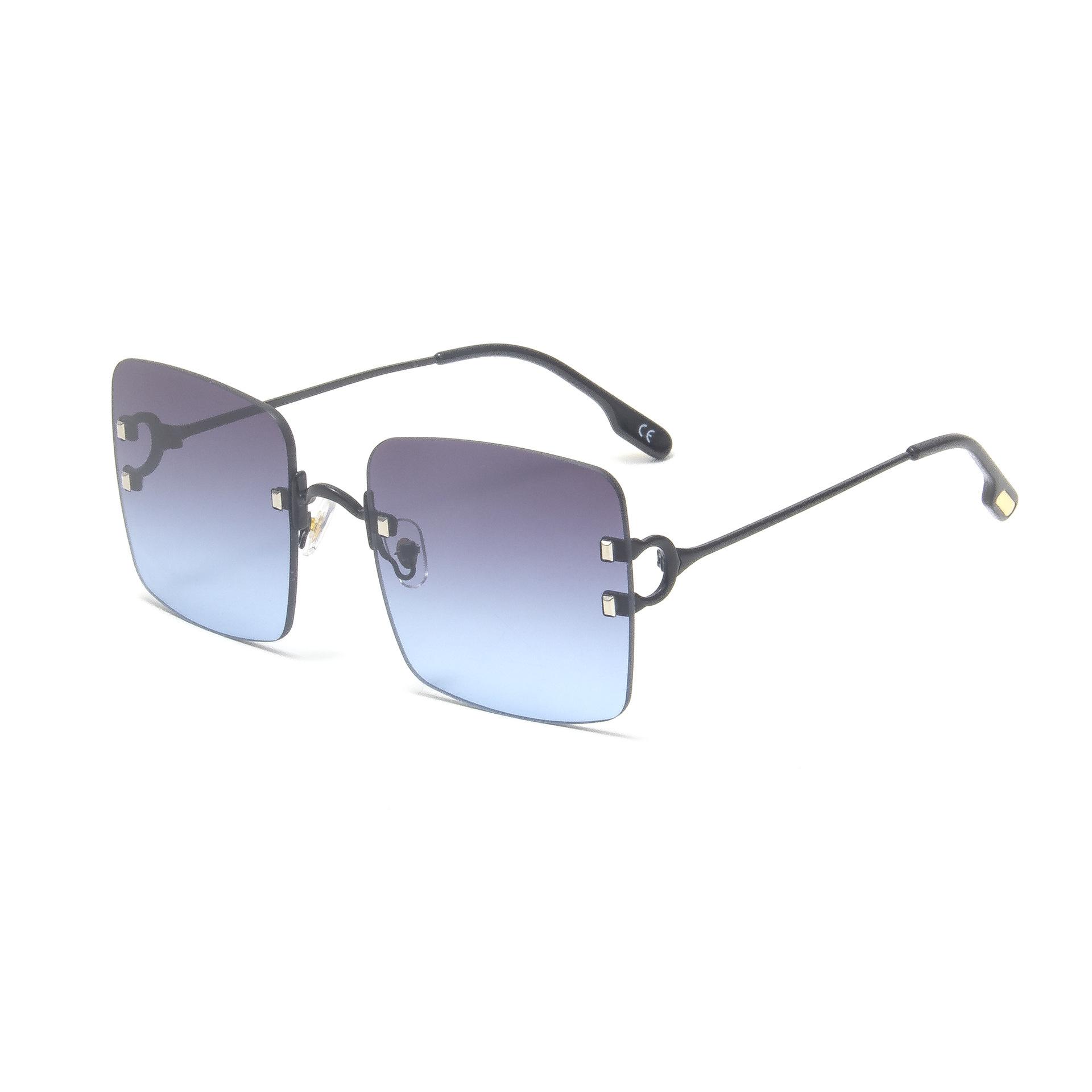

JYL TS Women s New Square - Rimless Cut-Edge Trendy Sunglasses CY-1221 c-433 итальянские небесно-голубой