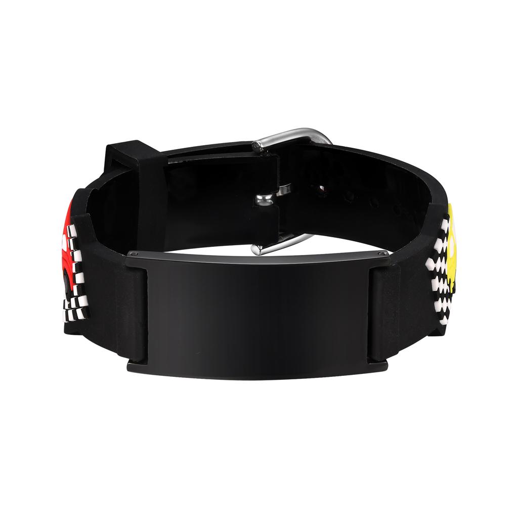 Personalized Kid Child Bracelet, Cartoon Car Silicone Chain Writhand Adjustable, Free Customzied Bracelets For Kids Girls Boys