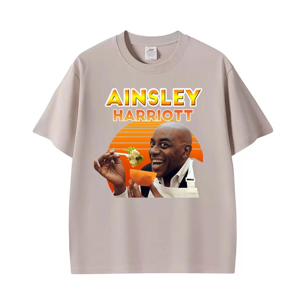 Lustiges Meme Ainsley Harriott Give Your Meat A Good Old Rub Print T-Shirt Unisex Lässiges Rundhals-T-Shirt Unisex Mode Baumwoll-T-Shirt