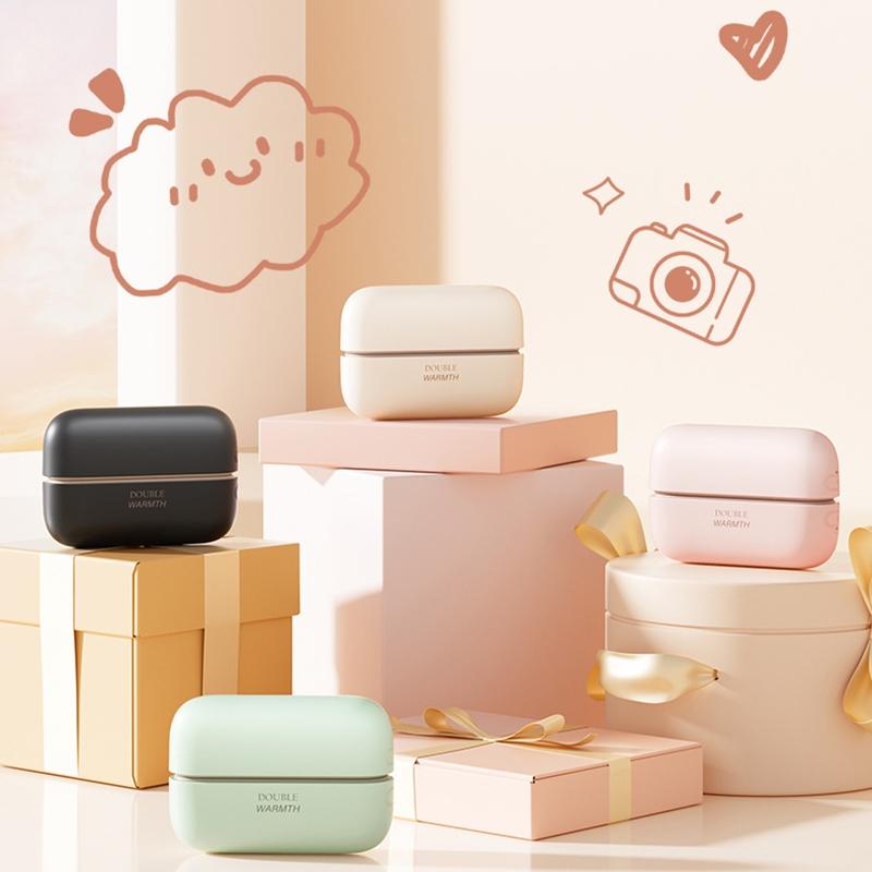 2-in-1 Magnetischer Wärmer Schnelles Aufheizen Temperatur einstellbar Wiederaufladbar Teilbarer Taschenwärmer Winterwärmer Tragbarer USB-Wiederaufladbarer Heizkörper