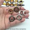 Round Copper Metal Eyelets for Shoes and Tarpaulin Perforation.