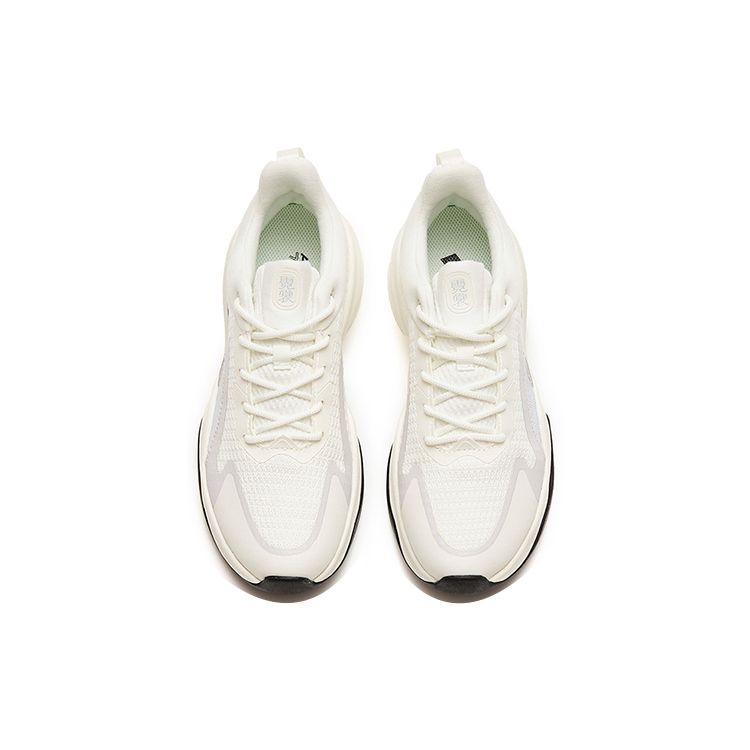 Anta Fabric Shock Absorbing Non-Slip Durable Low-Top Training Shoes Women sneakers White Gray Blue 122247756-7
