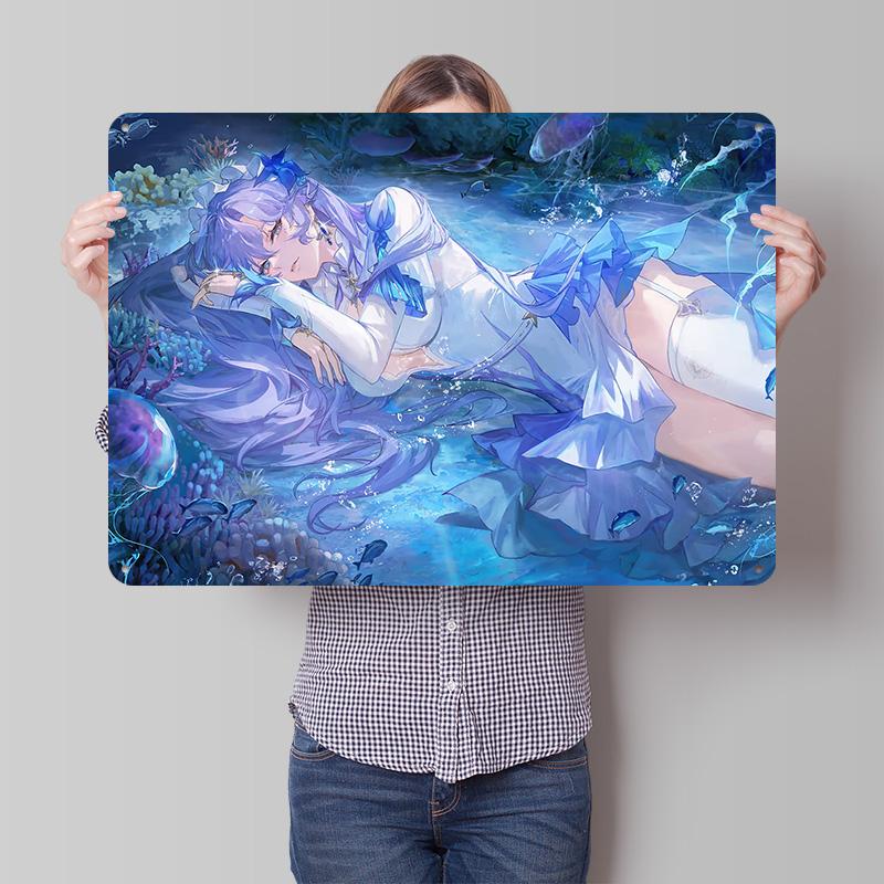 Wuthering Waves Cantarella Poster Retro D Printed Metal Signs Customized Wall Hanging Gift for Gaming Room Decoration Items