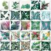 Nordic Tropical Plant Office Cushion Cover - Printed Home Decor Pillowcase