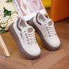 High Value Internet Celebrity Ins Tide Board Shoes 2025 Spring and Autumn New Versatile Height Increase Sports and Leisure Platform Bread Shoes Women