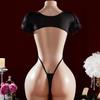 Sexy Hot Underwear Women Solid Color Erotic Baby Doll Cosplay Sex Clothes Crotchless One-piece Bodysuit Suspender Thong Lingerie