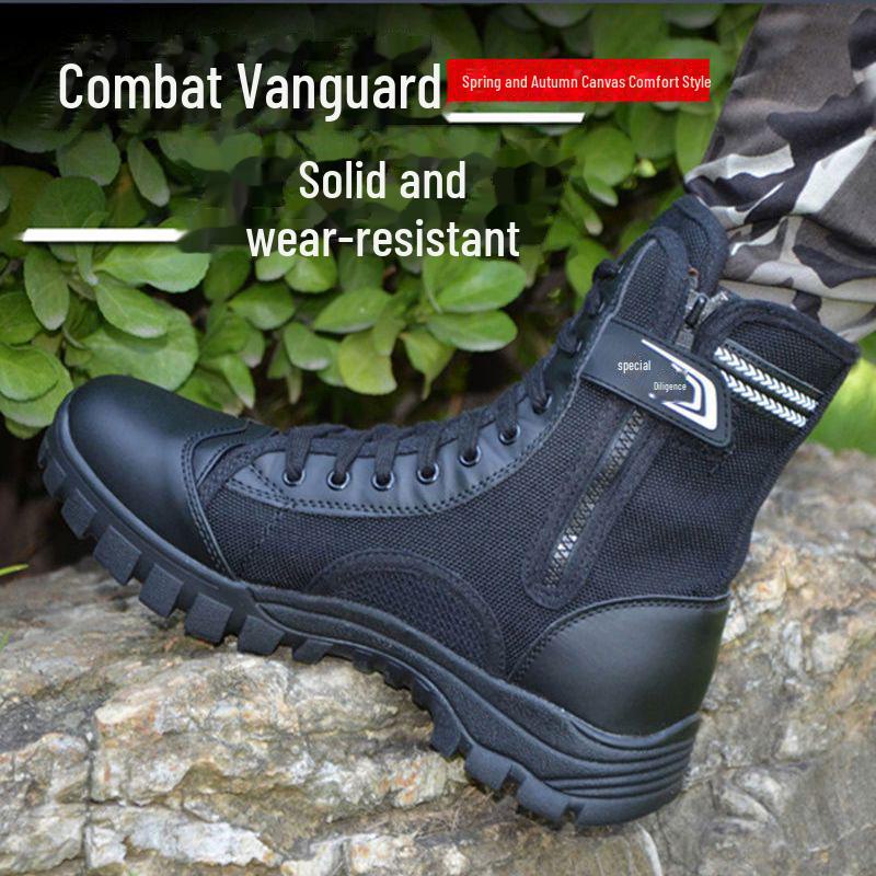 Ultra-Light Breathable Mesh Zipper Workwear Boots for Spring & Summer