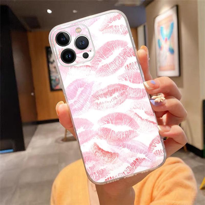 

Lips kiss Phone Case Carcasa Funda For iPhone 17 Pro Max Air 17 16 15 14 13 Pro Max 15 16 Pro 15Plus iPhone 17Air