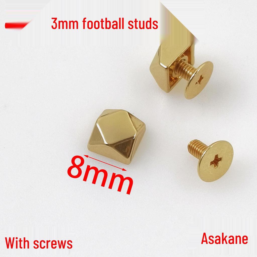 8MM Decorative Football Stud Buckle with Screw Box Packaging