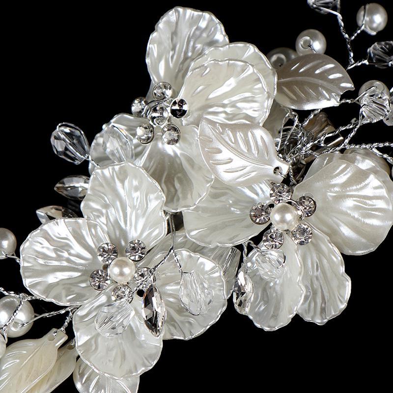 Bridal Crystal Pearl Flower Hair Clip Hair Accessories Wedding Hair Accessories