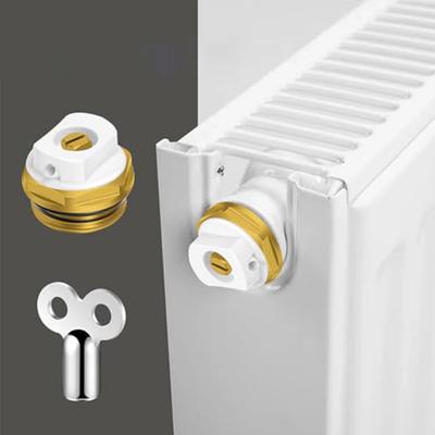 6 uds. Válvula de purga de radiador de latón de 1/2'' Válvula de escape para radiadores con llaves de ventilación Llave de ventilación para radiadores