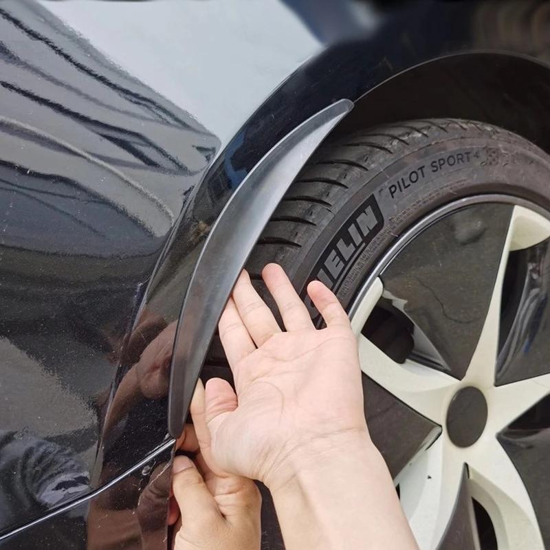 Guardabarros Invisibles para Coche para Tesla Model 3 Y Ruedas Delanteras Traseras Guardabarros ABS Protectores contra Salpicaduras Aleta Antiarañazos