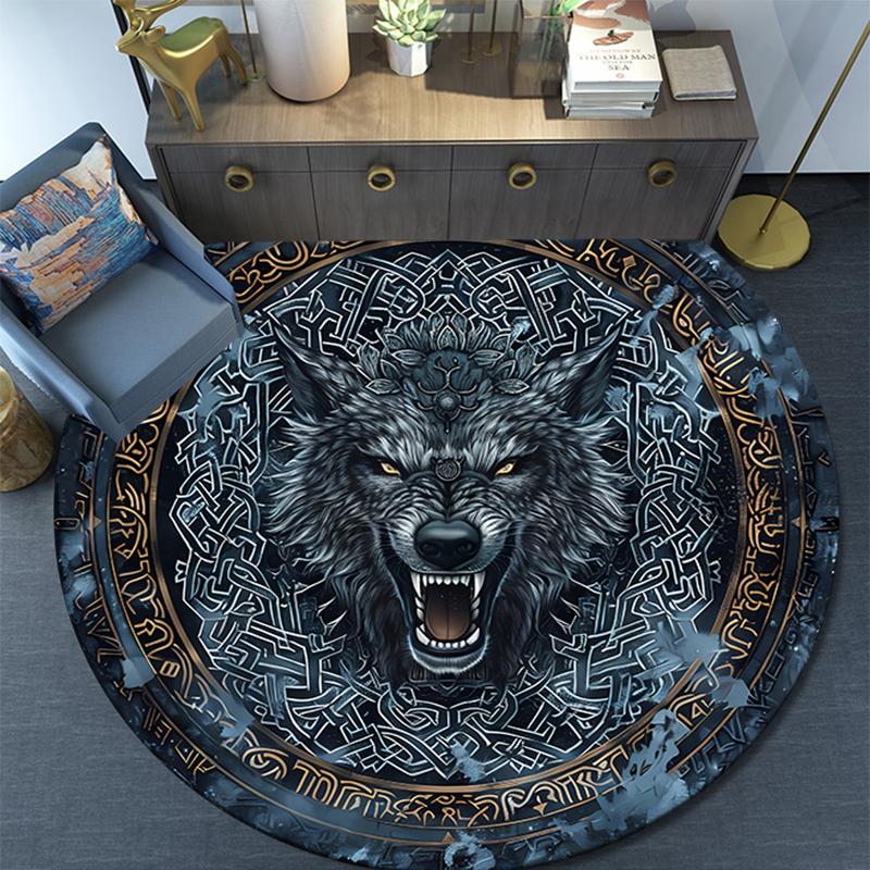 

Cartoon Print Round Area Rug,Carpet Rug for Living Room Bedroom Sofa Playroom Decor,Non-slip Floor Mat 80cmx80cm