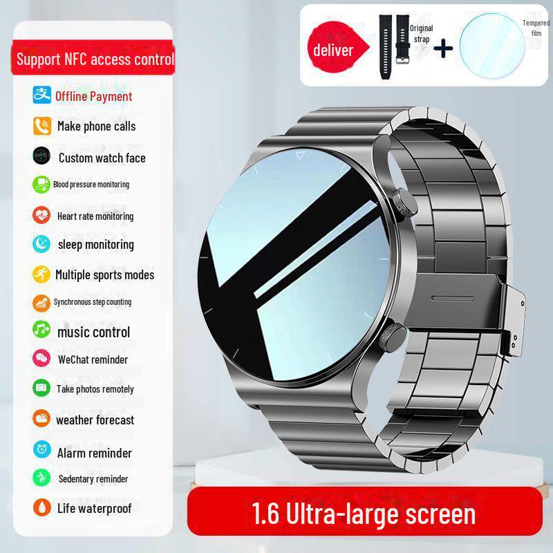 Huaqiangbei GT9 Pro Smartwatch - NFC, Call Function & Sports Tracking