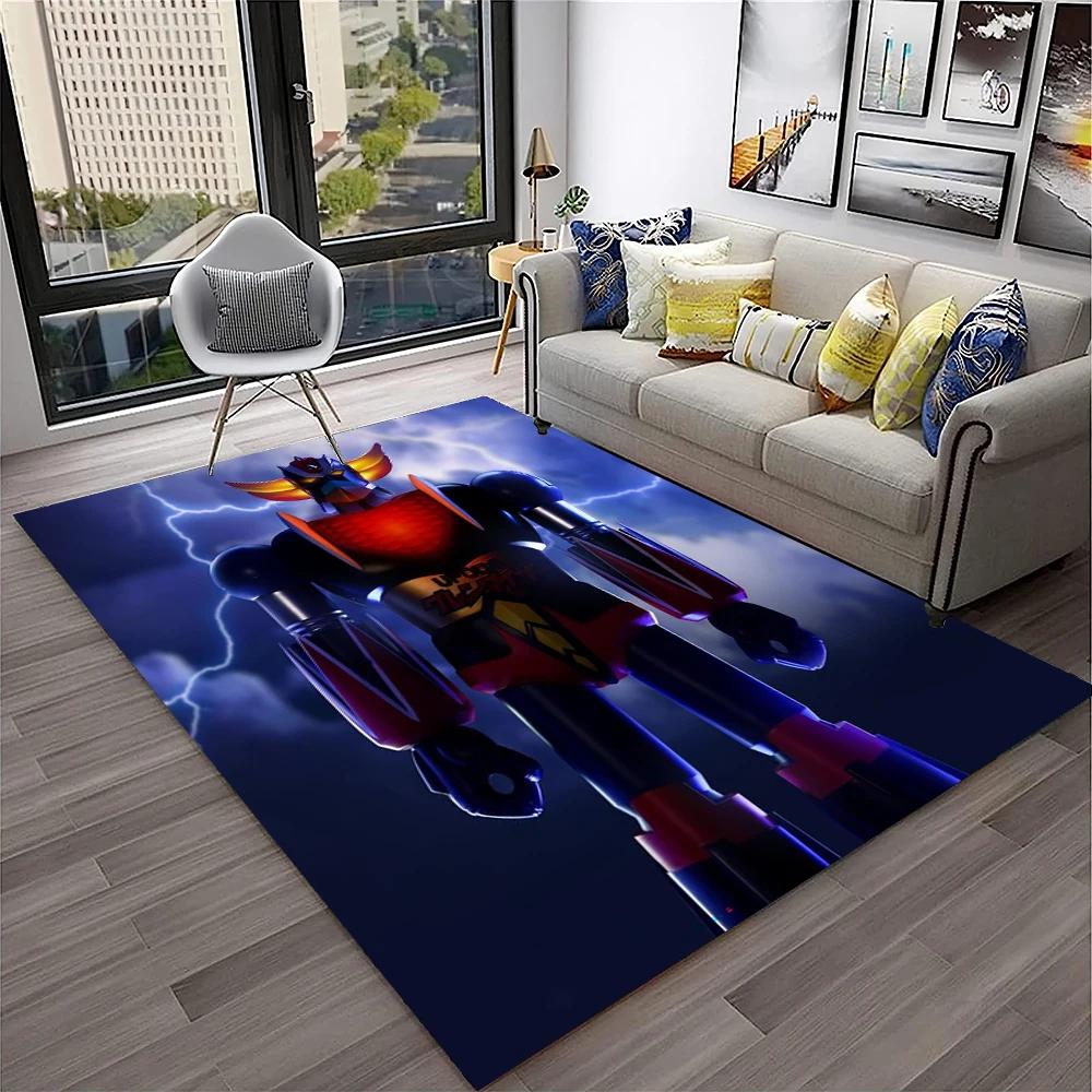 Alfombra de Anime con dibujos animados en 3D de UFO Robot Grendizer, alfombra para el hogar, sala de estar, dormitorio, sofá, felpudo decorativo, alfombra para área de niños, alfombra antideslizante