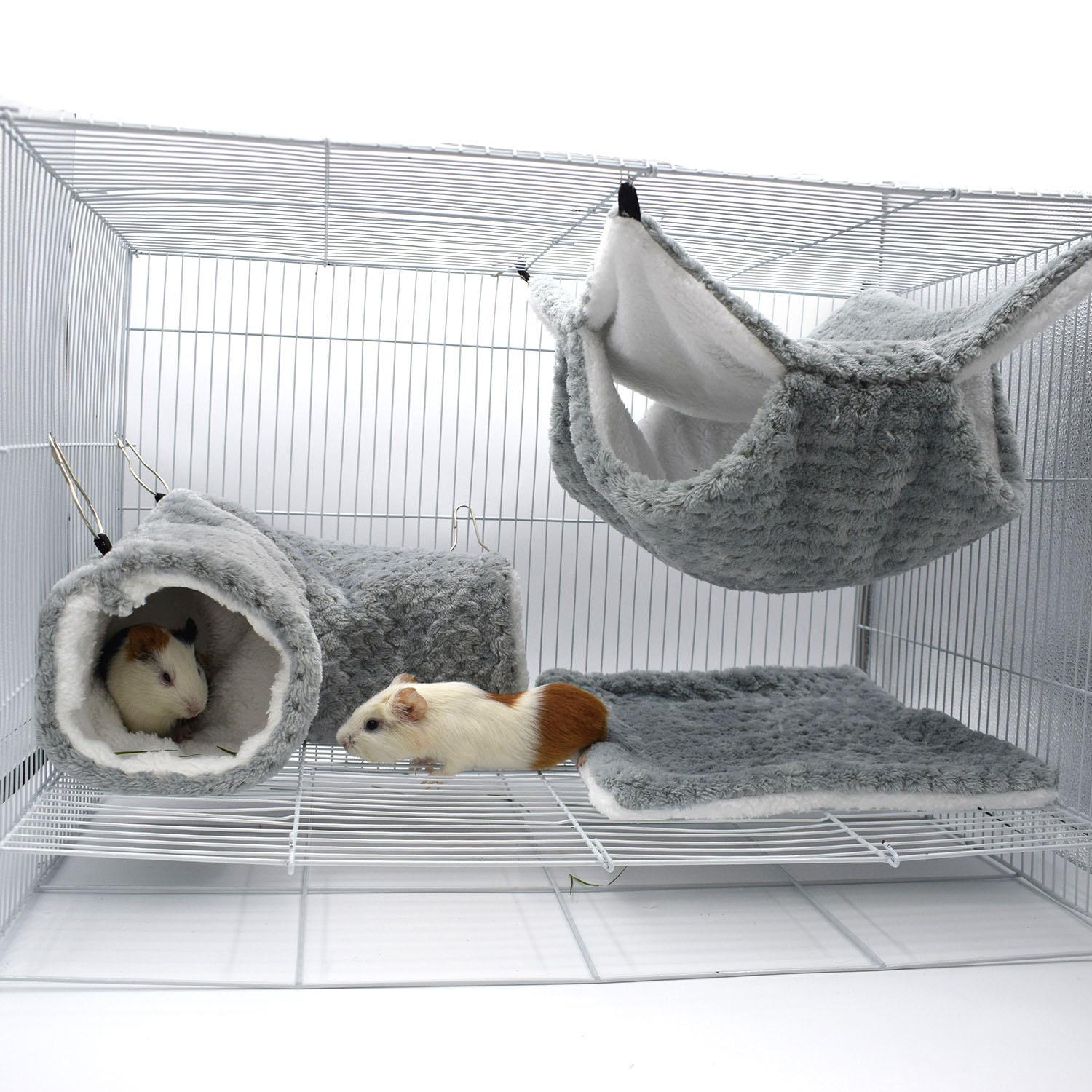 

Mink, Guinea Pig, Double Layer , Hidden Tunnel House One Size