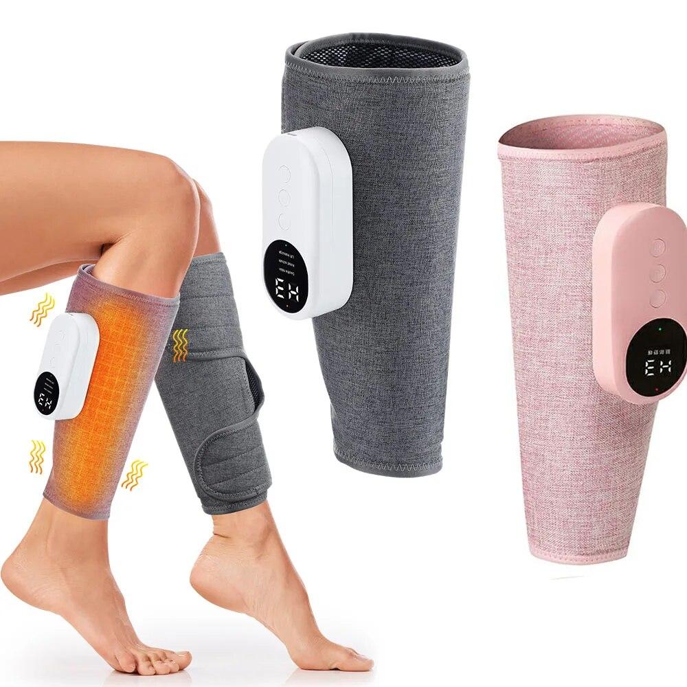 

Электрический массажер для икры под давлением воздуха, 3 режима, прессотерапия, беспроводной массаж ног, кровообращение мышц, облегчение боли