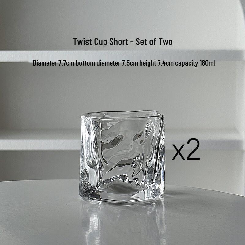 ZISIZ Twisted Whiskey Glass