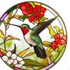 Kolekce skleněných samolepek s ptáčky pro zkrášlení domova