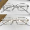 Harajuku Retro Silver Color Small Square Frame Glasses Women Metal Eyeglass Clear Reading Spectacle Blue Light Blocking Eyewear