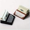 2pcs Retro Wooden Typewriter-Style Memo Clip, Creative Home Office Desk Decor, Photo Holder, Vintage Look, Faux Wood Material, 2 Styles