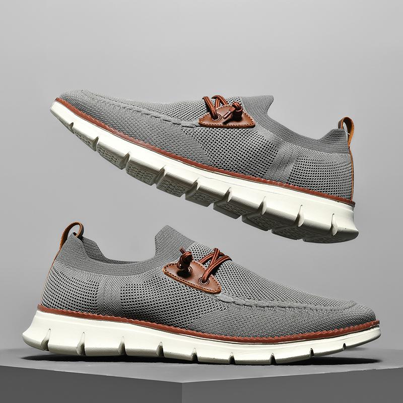 TUINANLE Herrloafers Svarta Sneakers Större Storlekar 40-50 Skor Casual Sneakers Andningsbara Nätskor