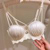 Sexy Women Bras Bandage Push Up Underwear Backelss Wireless Fashion Lady Bras White Simple Girls Bras Female Brassiere Lingerie